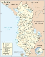 Mapa de Albania