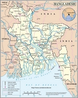 Mapa de Bangladesh