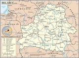Mapa de Bielorrusia