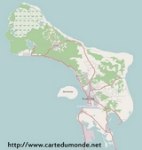 Mapa de Bonaire, San Eustaquio y Saba