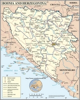 Mapa de Bosnia y Herzegovina