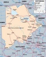 Mapa de Botswana