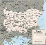 Mapa de Bulgaria