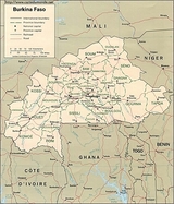 Mapa de Burkina Faso