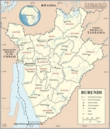 Mapa de Burundi