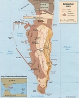 Mapa de Gibraltar