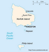 Mapa de Isla Norfolk