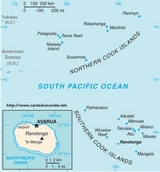 Mapa de Islas Cook