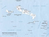 Mapa de Turquía y Caicos