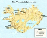 Mapa de Islandia