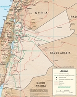 Mapa de Jordania