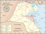 Mapa de Kuwait