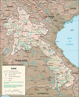 Mapa de Laos