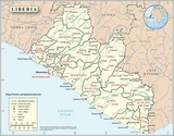 Mapa de Liberia