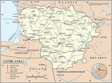 Mapa de Lituania