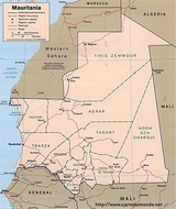 Mapa de Mauritania