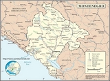 Mapa de Montenegro