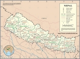 Mapa de Nepal