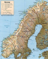 Mapa de Noruega