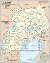 Mapa de Uganda