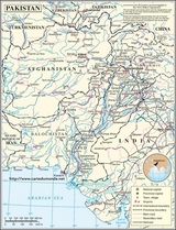 Mapa de Pakistán