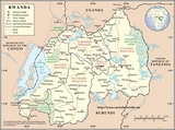 Mapa de Ruanda