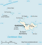 Mapa de Saint-Barthélemy