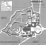 Mapa de Santa Sede (Ciudad del Vaticano)