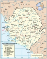 Mapa de Sierra Leona