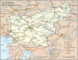 Mapa de Eslovenia