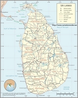 Mapa de Sri Lanka