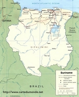 Mapa de Suriname