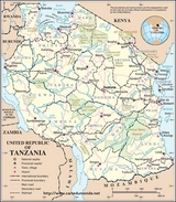 Mapa de Tanzania