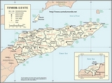 Mapa de Timor Oriental