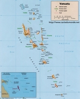 Mapa de Vanuatu