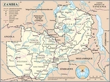 Mapa de Zambia